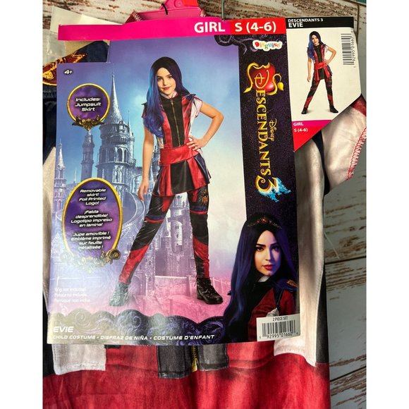 Disney Descendants 3 SIze SM 4-6 Girls EVIE Halloween costume. - Picture 3 of 7
